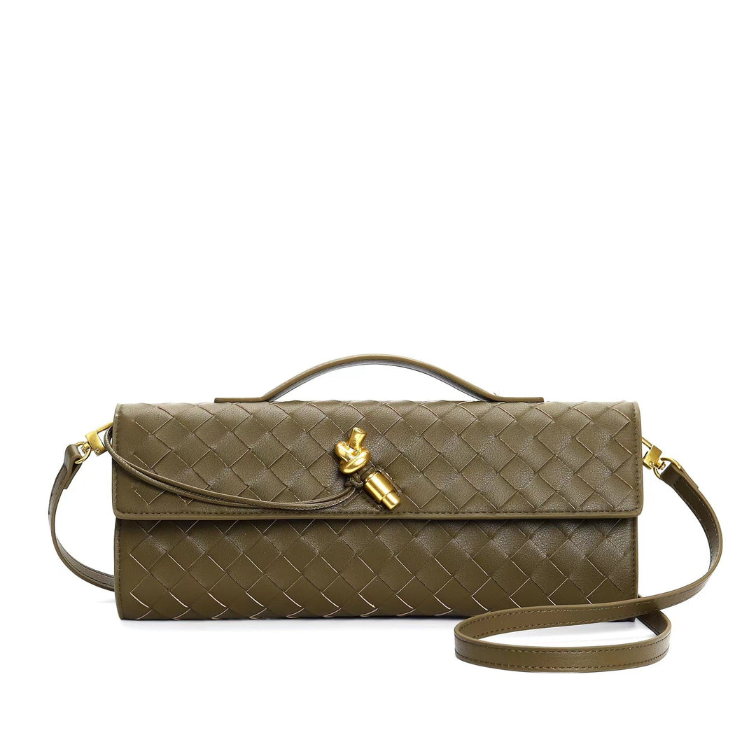 Geflochtene Damen Clutch aus Echtleder – Elegant & Vielseitig