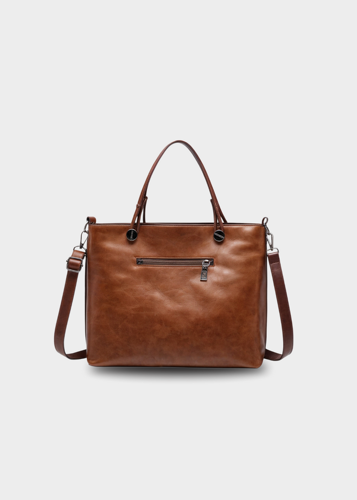 Vegane Handtasche Damen – Mittelgroße Schultertasche mit Henkeln