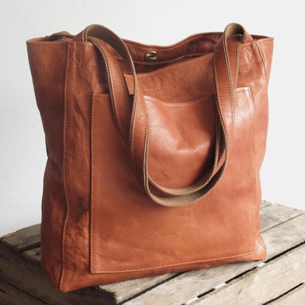 Sac à main en cuir vegan luxueux – Sac spacieux et élégant
