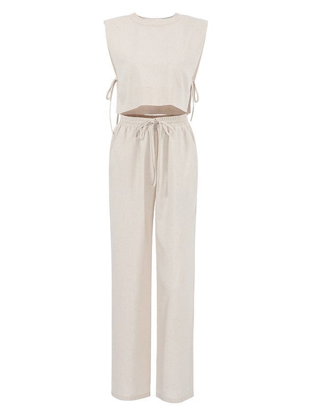 Women's Linen Set – Loose Fit – 2-piece Summer Outfit