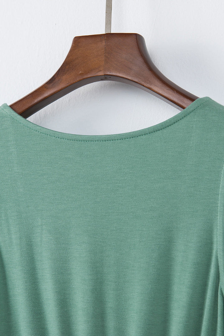 Sleeveless Mini Dress – Modal, High Waist & Draped Detail