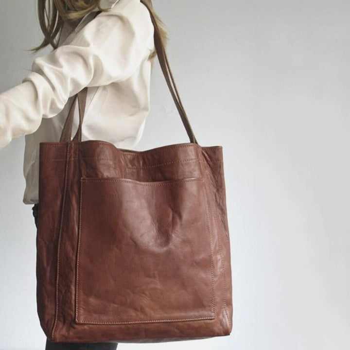 Sac à main en cuir vegan luxueux – Sac spacieux et élégant