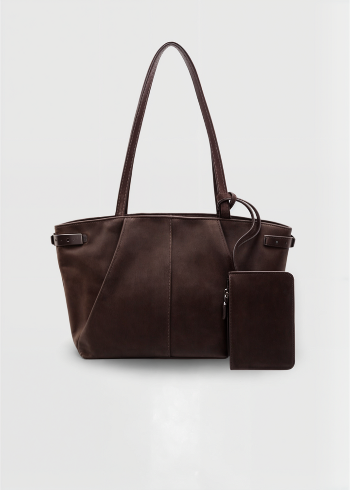 Handtasche Damen – Große Schultertasche mit Reißverschluss