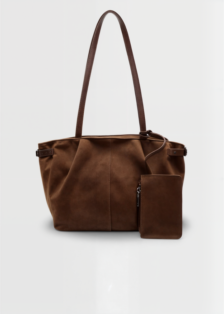 Handtasche Damen – Große Schultertasche mit Reißverschluss