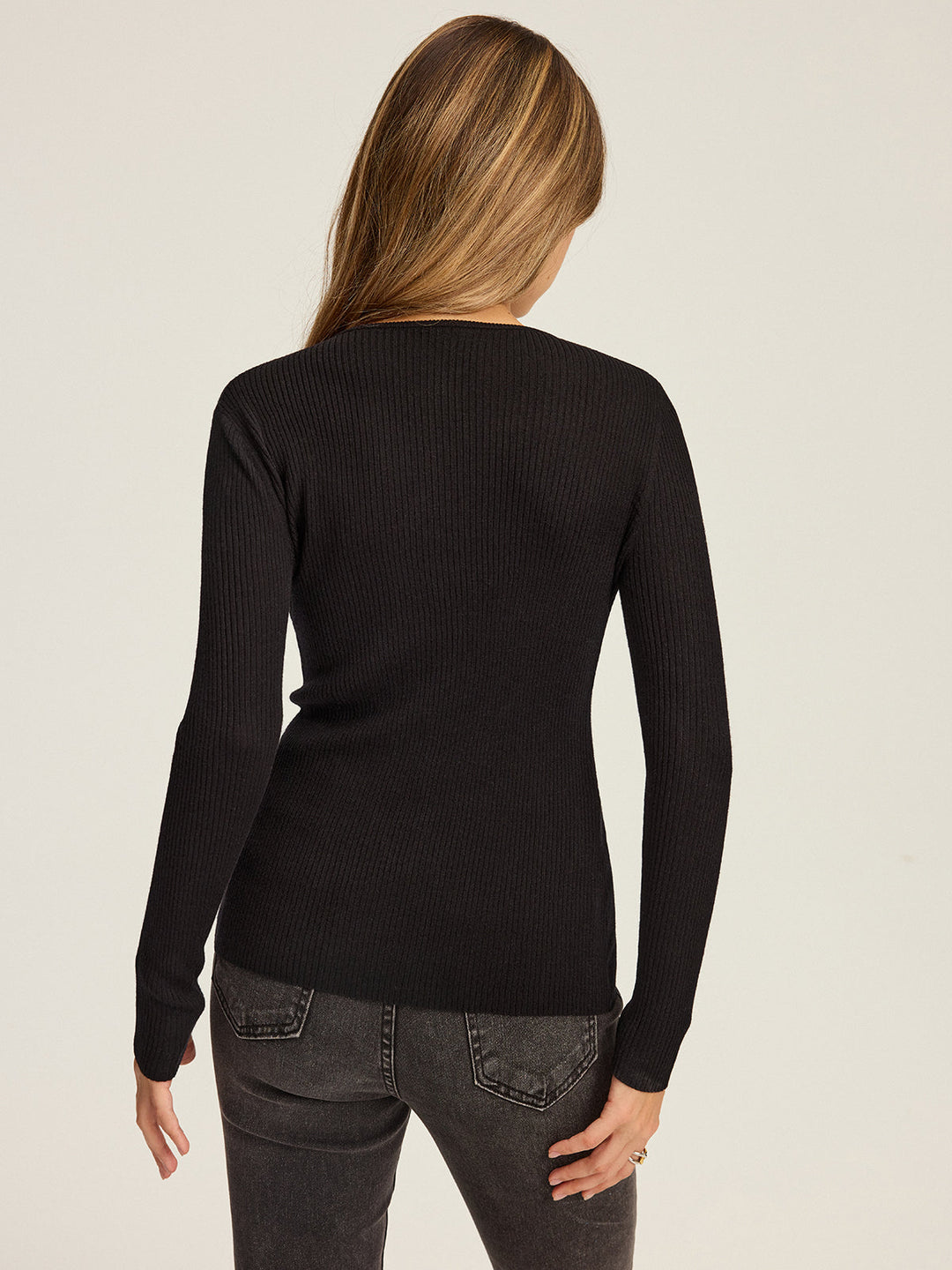 Asymmetrische Button-Down-Strickjacke für Damen