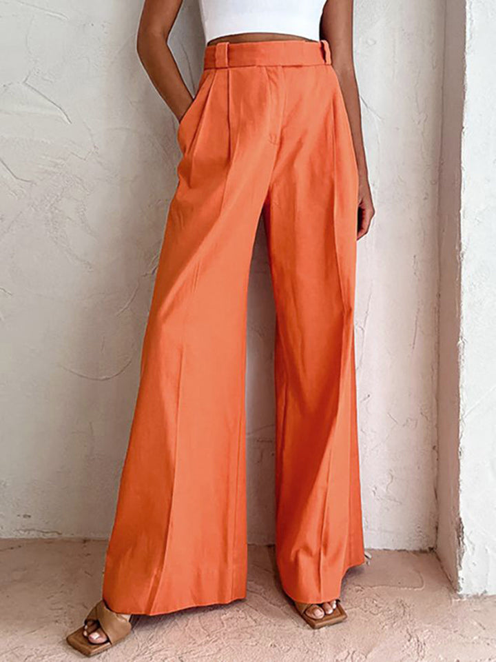 Women's Linen-Cotton Wide Pants – Airy Summer Pants