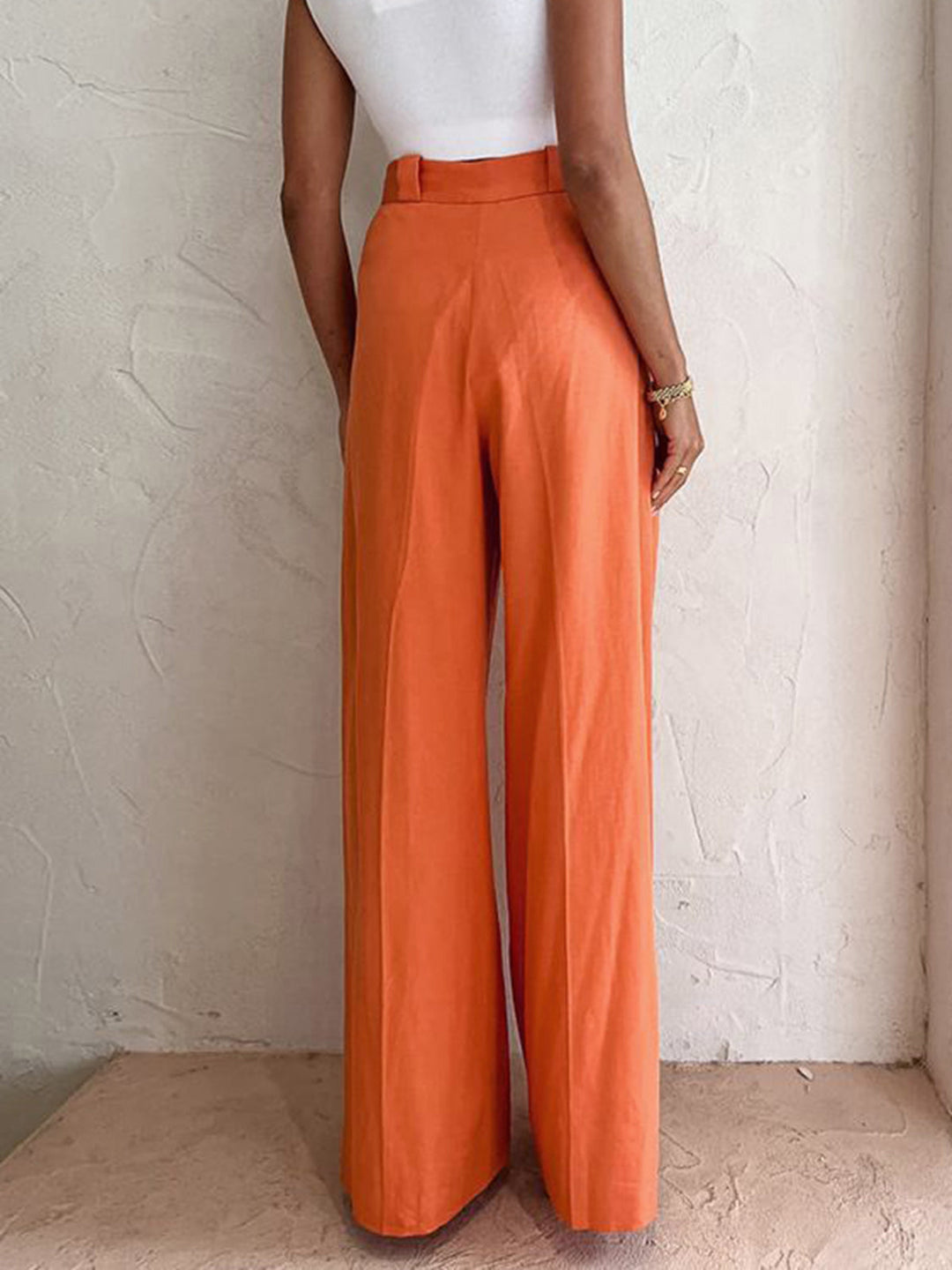 Women's Linen-Cotton Wide Pants – Airy Summer Pants