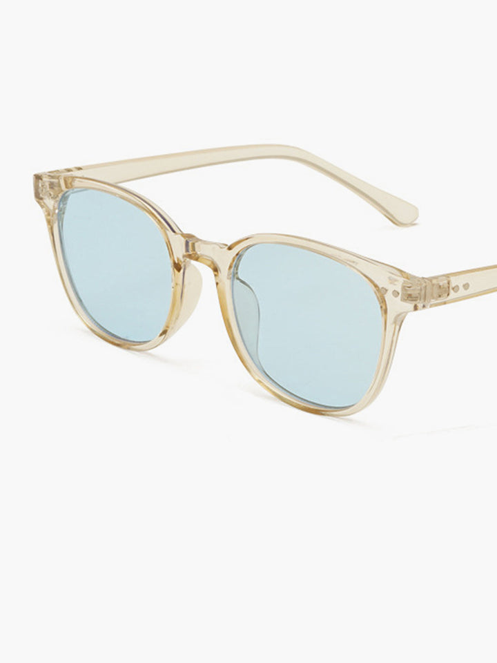 Retro Shield Sunglasses Light Blue – UV400 Protection, Unisex
