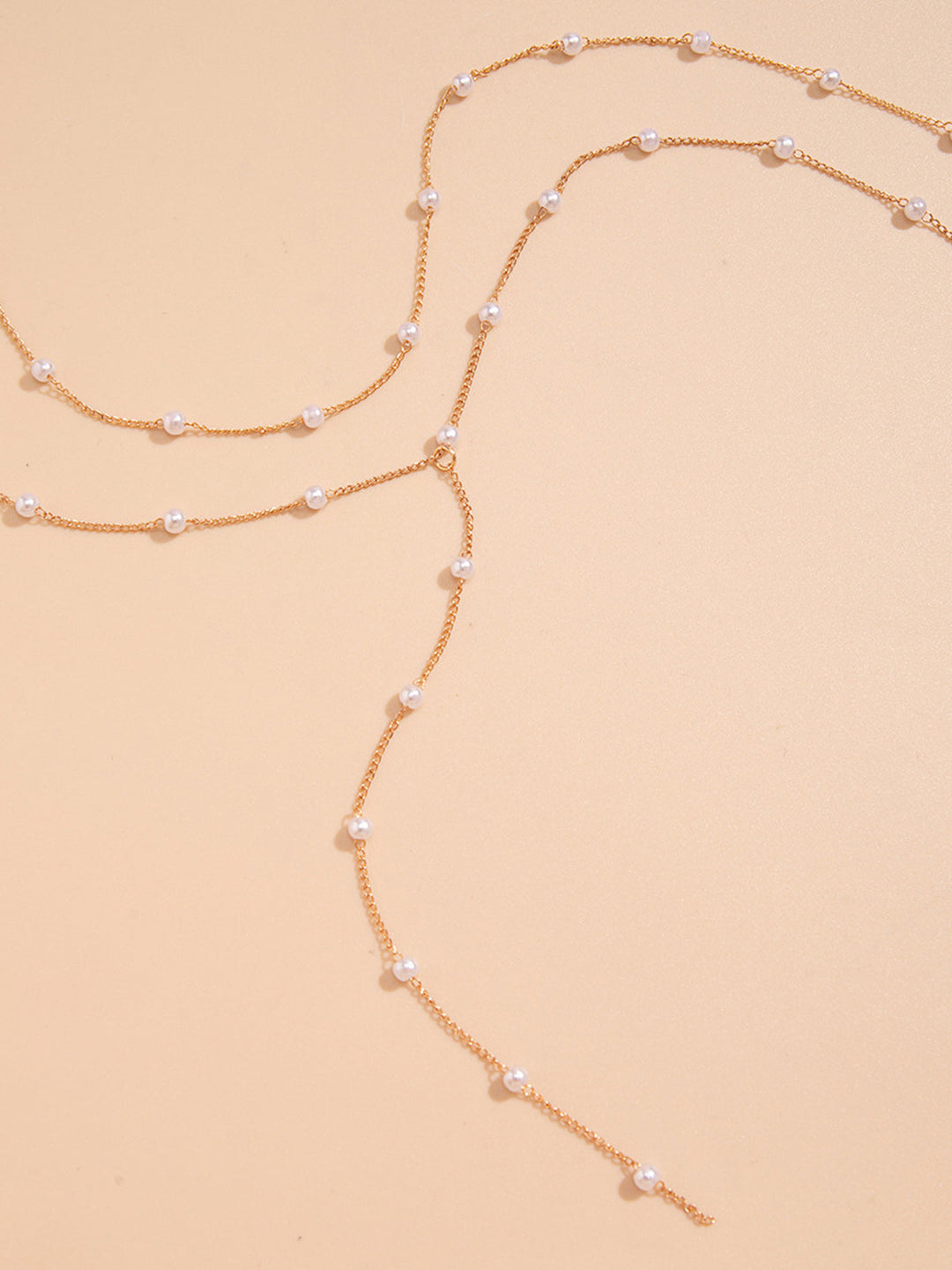 Elegant pearl necklace – Handmade gold-plated jewelry