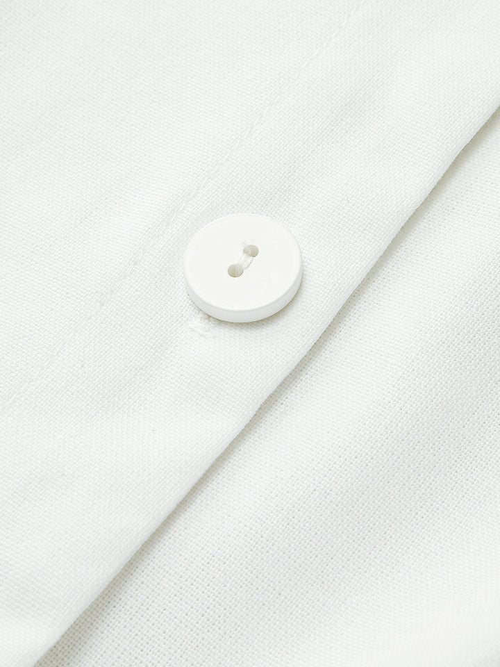 Lightweight Linen-Blend Tank Top – Breathable Summer Shirt with Button Placket