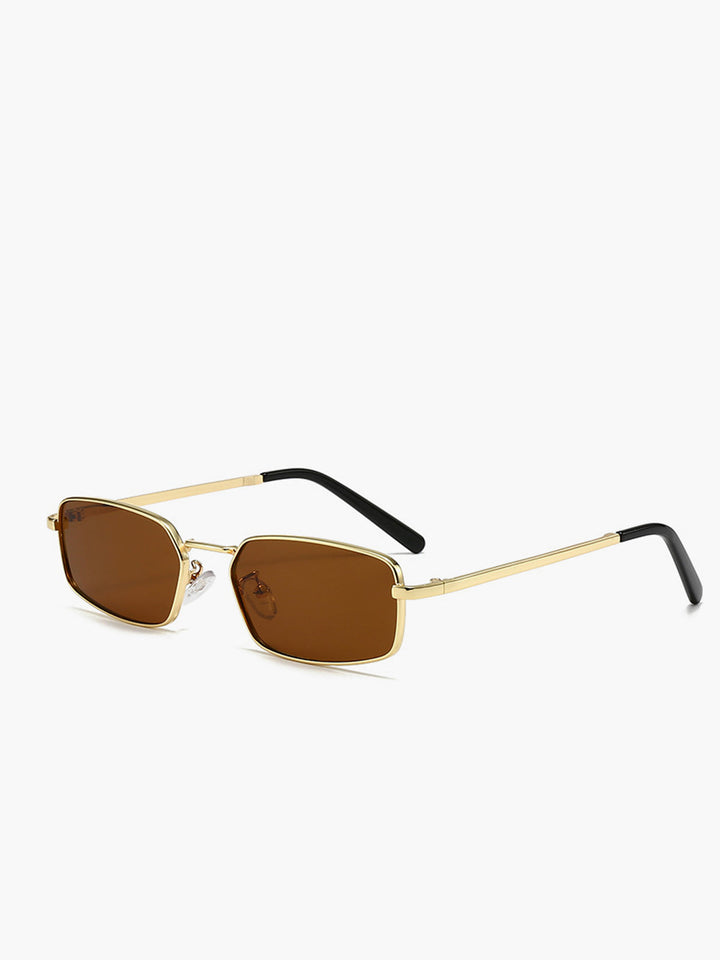 Retro sunglasses with metal frame – UV400 protection, unisex