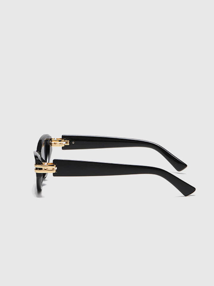 Vintage Cat-Eye Sunglasses Black – UV400 Protection, Lightweight