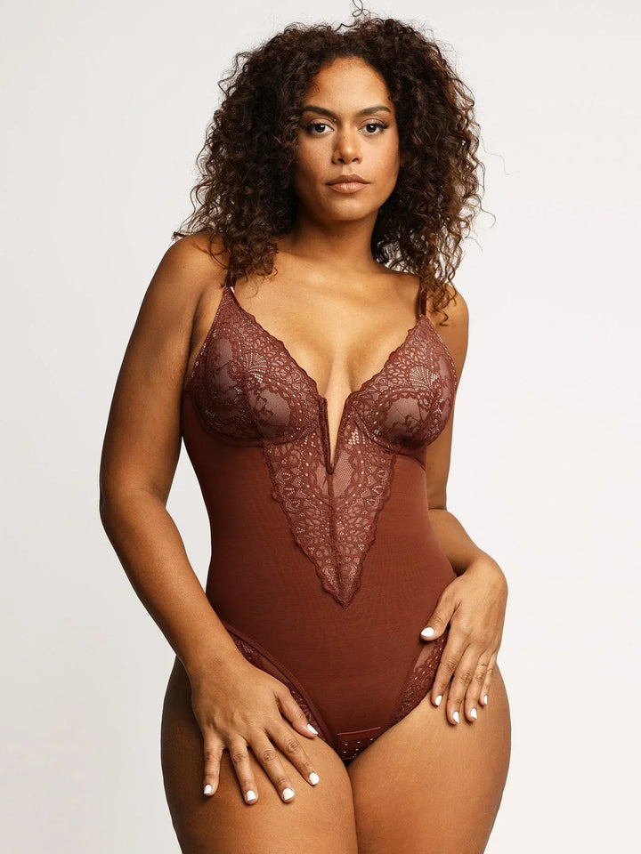 Sarah | SHAPEWEAR BODYSUIT MIT DICKEM V-Ausschnitt