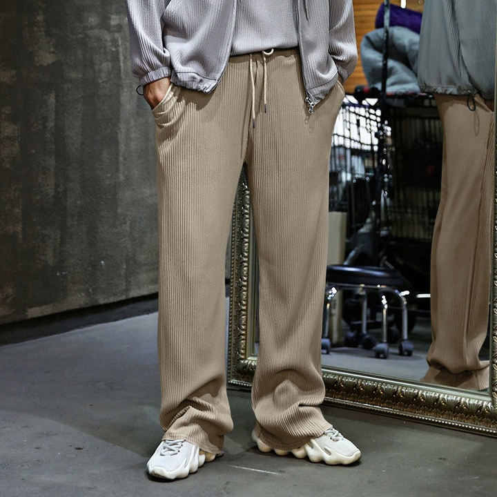 Pantalon chino homme - chinos côtelés élégants pour occasions décontractées et formelles