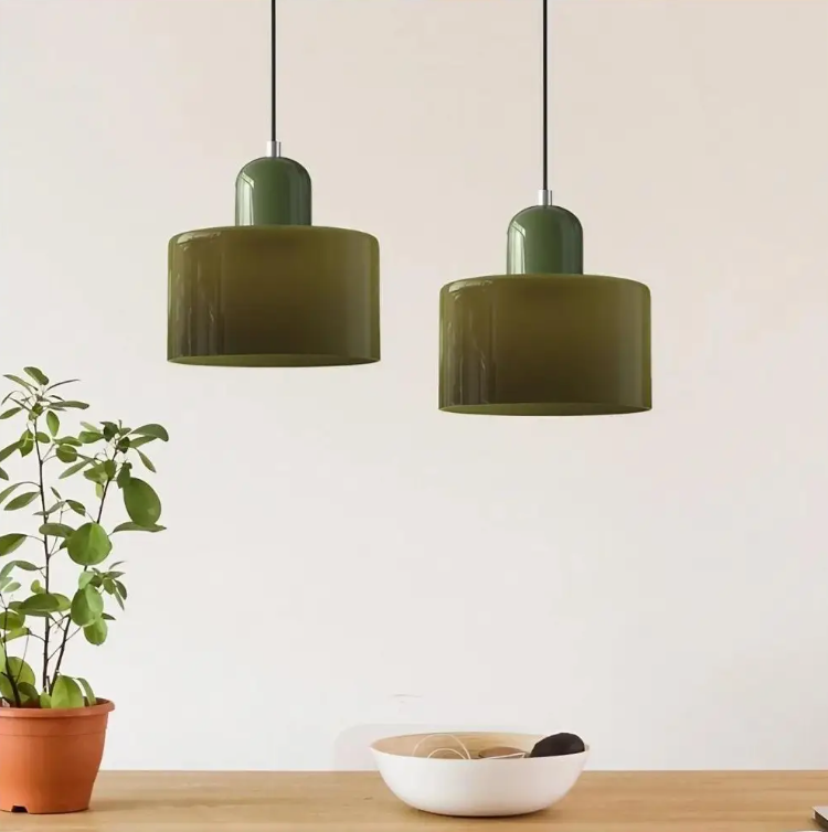 Bauhaus-Hängelampe – Stilvolle Pendelleuchte Für Esstisch & Wohnzimmer, Glas & Eisen, Retro-Design 1