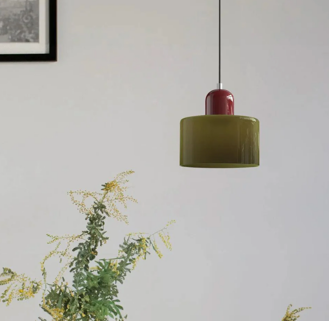 Bauhaus-Hängelampe – Stilvolle Pendelleuchte Für Esstisch & Wohnzimmer, Glas & Eisen, Retro-Design 3