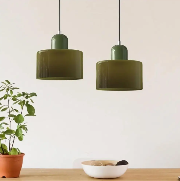 Bauhaus-Hängelampe – Stilvolle Pendelleuchte Für Esstisch & Wohnzimmer, Glas & Eisen, Retro-Design 5