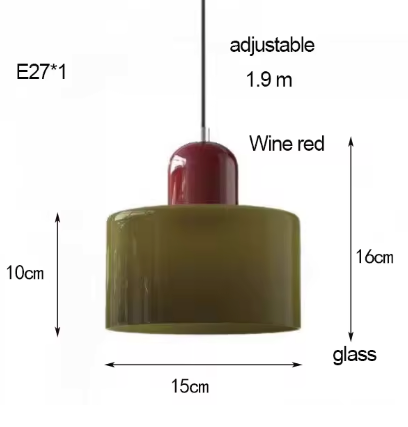 Bauhaus-Hängelampe – Stilvolle Pendelleuchte Für Esstisch & Wohnzimmer, Glas & Eisen, Retro-Design 9