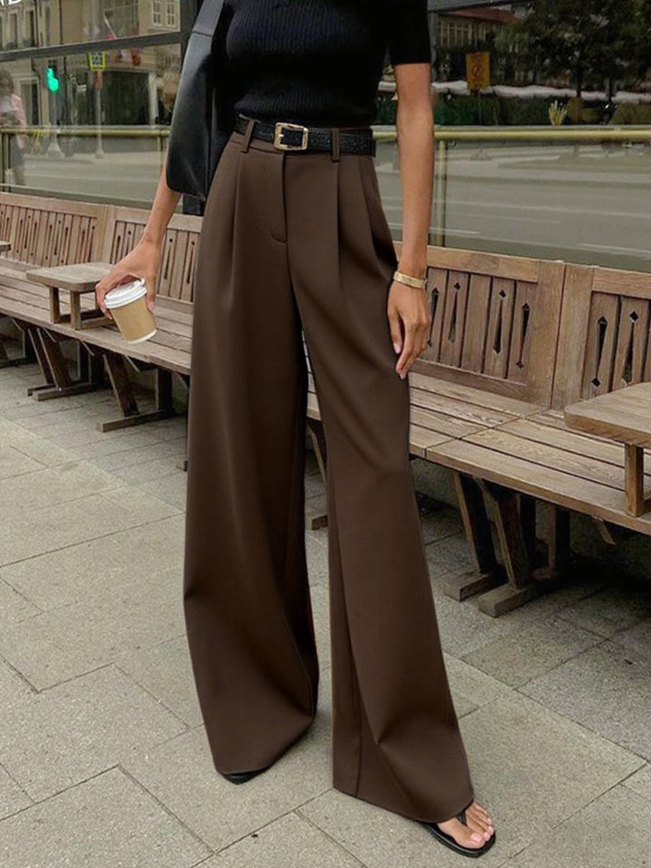 Bequeme Hose Gewebter Stoff Regulär