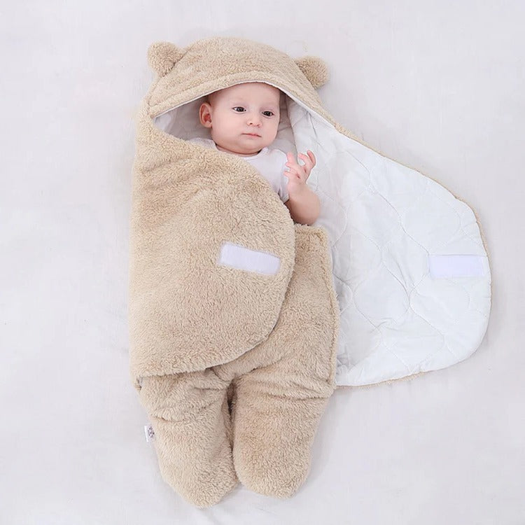 Bequemer Baby-Bär-Schlafanzug für Kleinkinder – Ideal für Zuhause und Unterwegs, Grau, Weiß, Rosa, Khaki 4