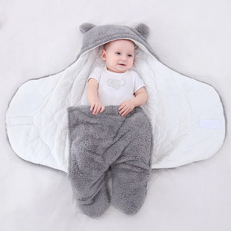 Bequemer Baby-Bär-Schlafanzug für Kleinkinder – Ideal für Zuhause und Unterwegs, Grau, Weiß, Rosa, Khaki 6