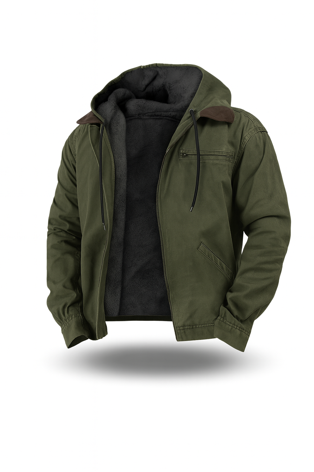 Herren Kapuzenjacke Baumwolle Klassischer Stil