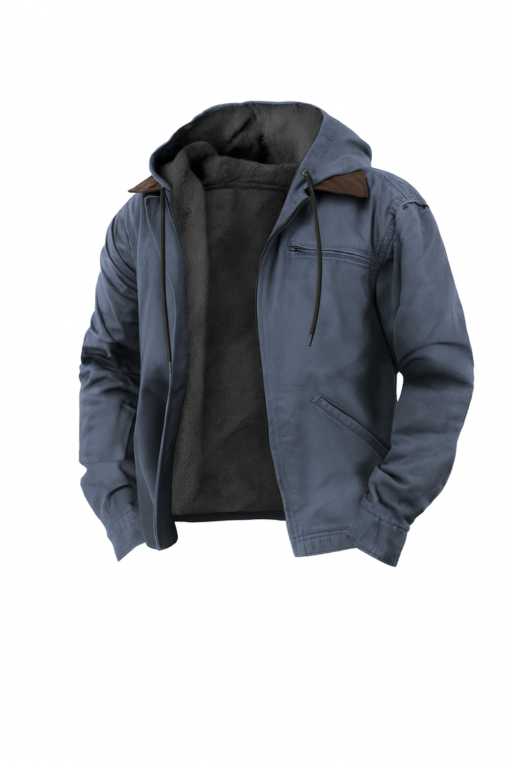 Herren Kapuzenjacke Baumwolle Klassischer Stil