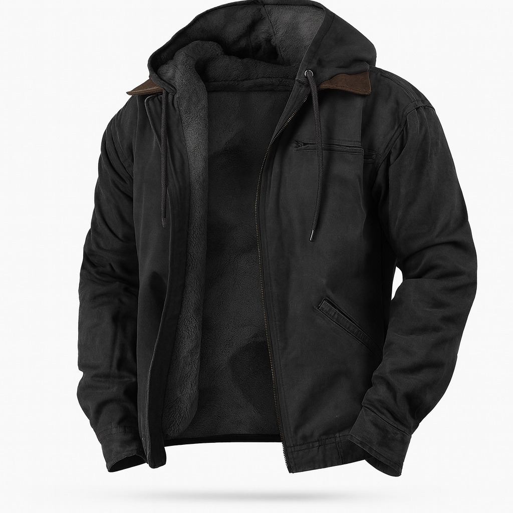 Herren Kapuzenjacke Baumwolle Klassischer Stil