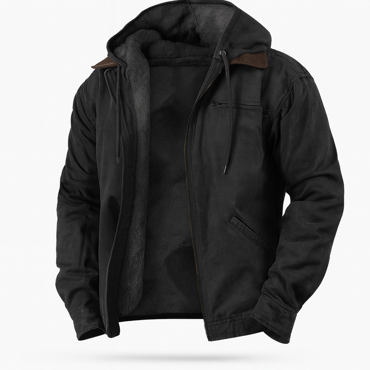 Herren Kapuzenjacke Baumwolle Klassischer Stil