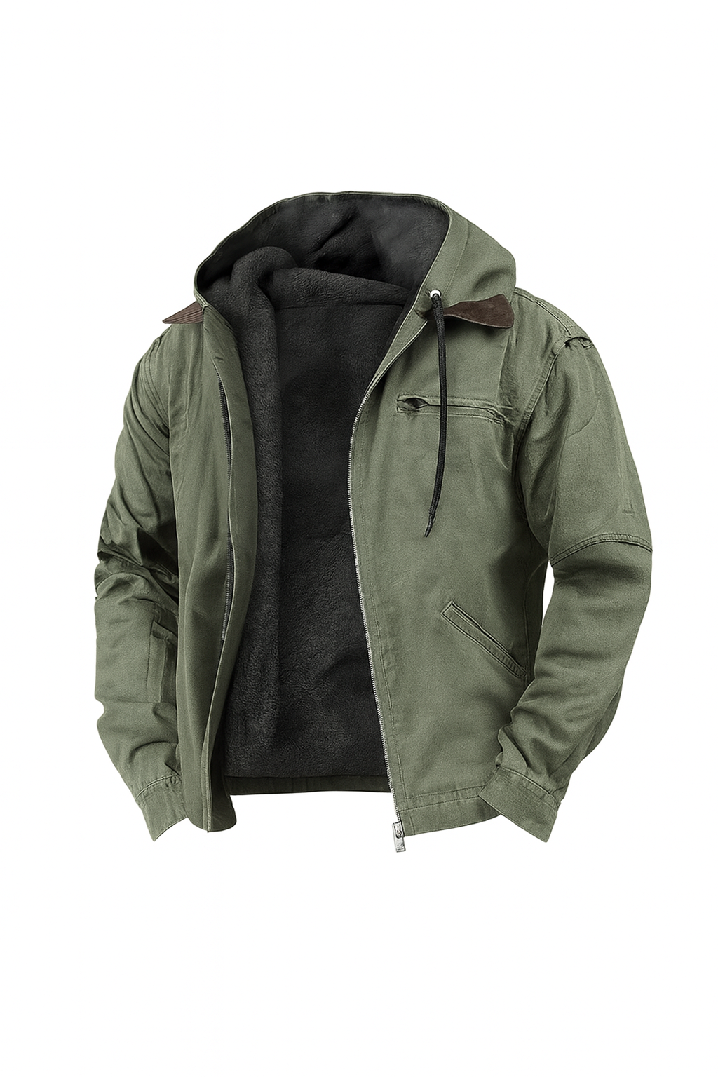 Herren Kapuzenjacke Baumwolle Klassischer Stil