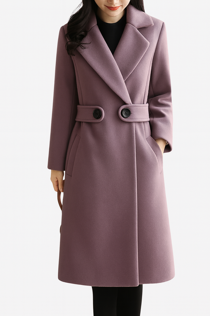 Damen Winterjacke Lange Jacke Warm Elegant