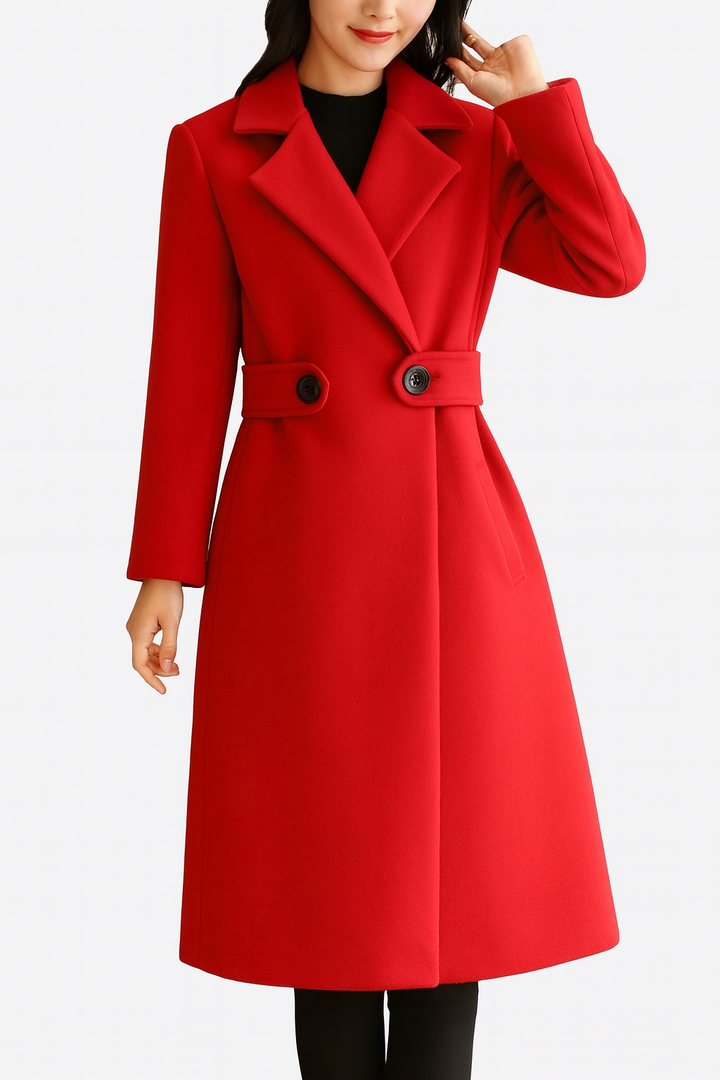 Damen Winterjacke Lange Jacke Warm Elegant