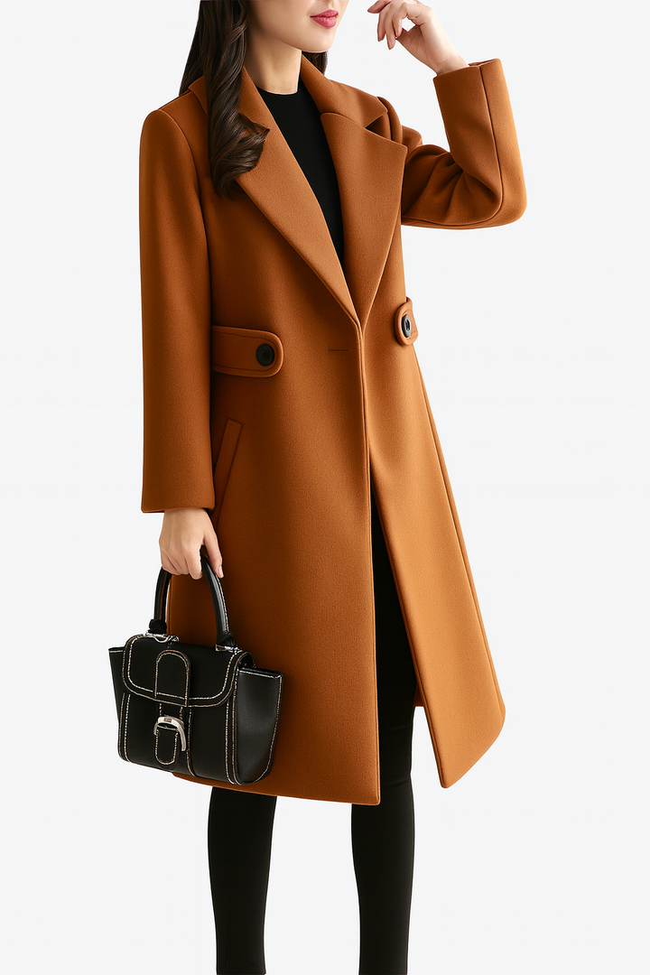 Damen Winterjacke Lange Jacke Warm Elegant