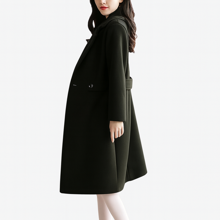 Damen Winterjacke Lange Jacke Warm Elegant