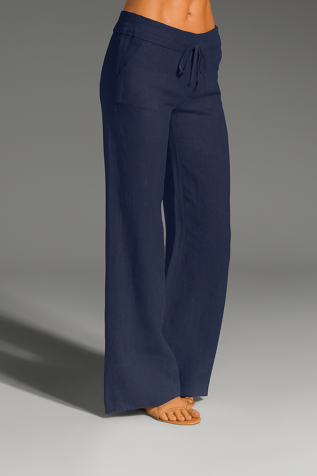 Damen Leinenhose Sommer – Weit geschnitten, atmungsaktiv, elegant