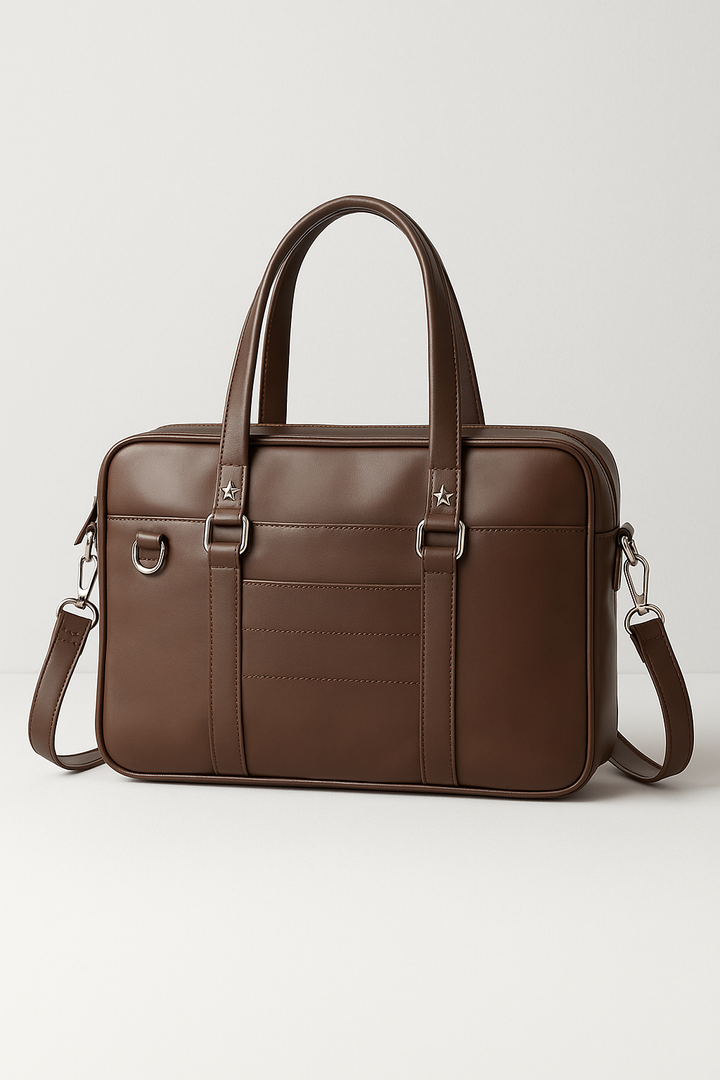Sac de plage en cuir vegan vintage – Grand tote, à la mode et durable