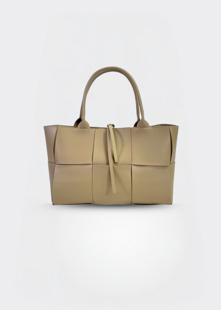 Handtasche Damen – Echt Leder Tasche – Geflochten Design