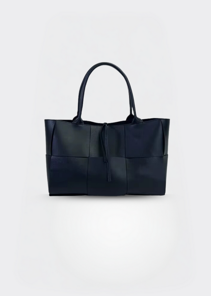 Handtasche Damen – Echt Leder Tasche – Geflochten Design