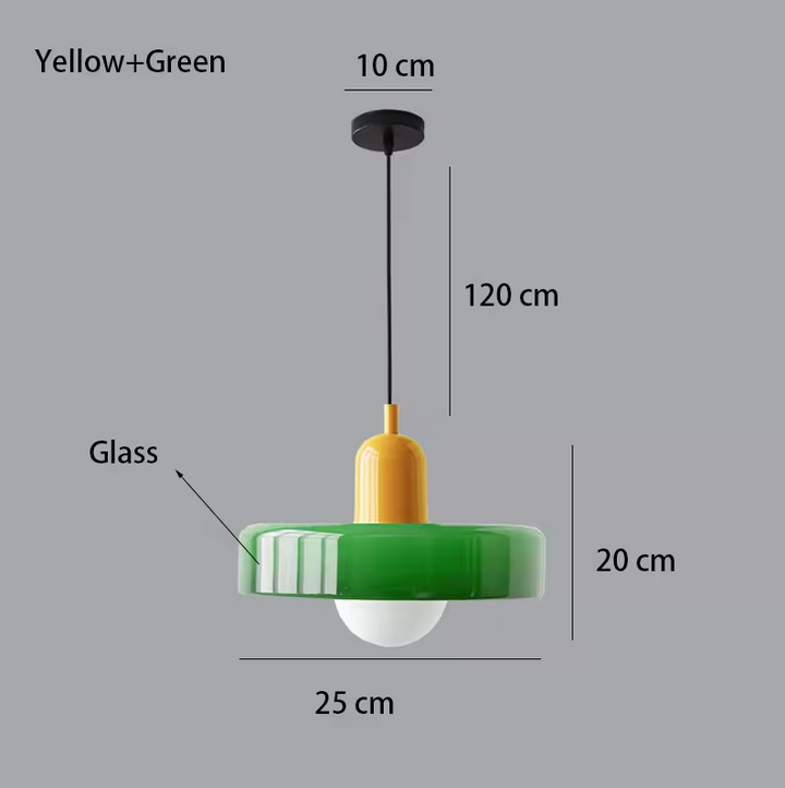 Coco Hängelampe - Skandinavische Pendelleuchte aus Glas für Esszimmer und Wohnzimmer 15