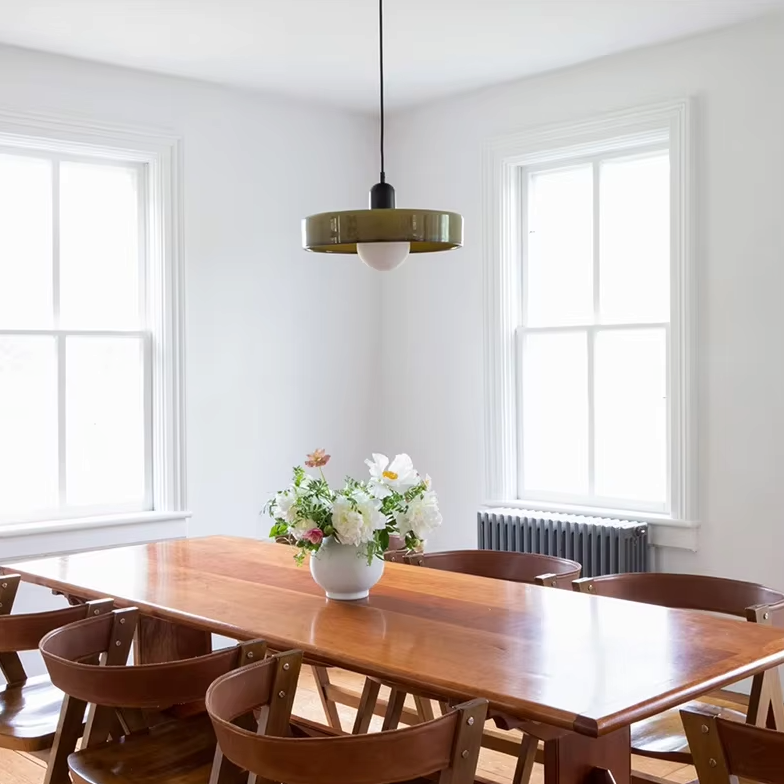 Coco Hängelampe - Skandinavische Pendelleuchte aus Glas für Esszimmer und Wohnzimmer 2