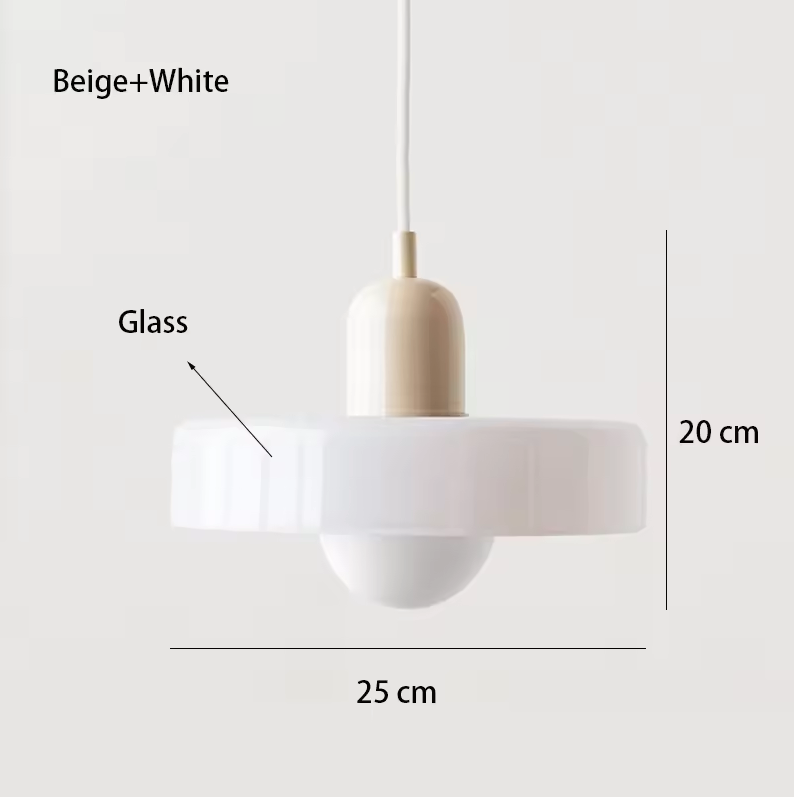 Coco Hängelampe - Skandinavische Pendelleuchte aus Glas für Esszimmer und Wohnzimmer 7