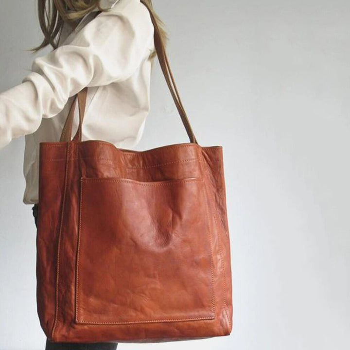 Sac à main en cuir vegan luxueux – Sac spacieux et élégant