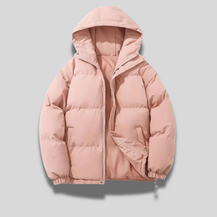 Damen Bomberjacke mit Kapuze Hochwertiger Stoff Stilvolles Design
