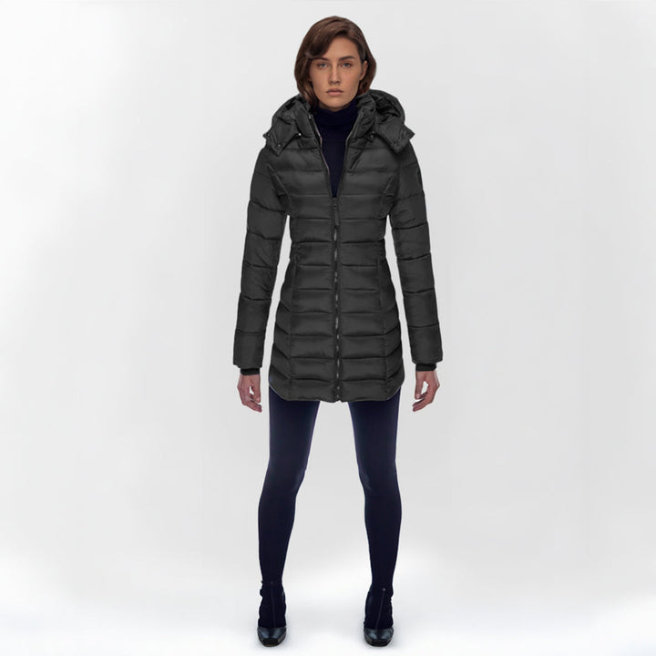 Damen Daunenjacke Lang Warm Stilvoll