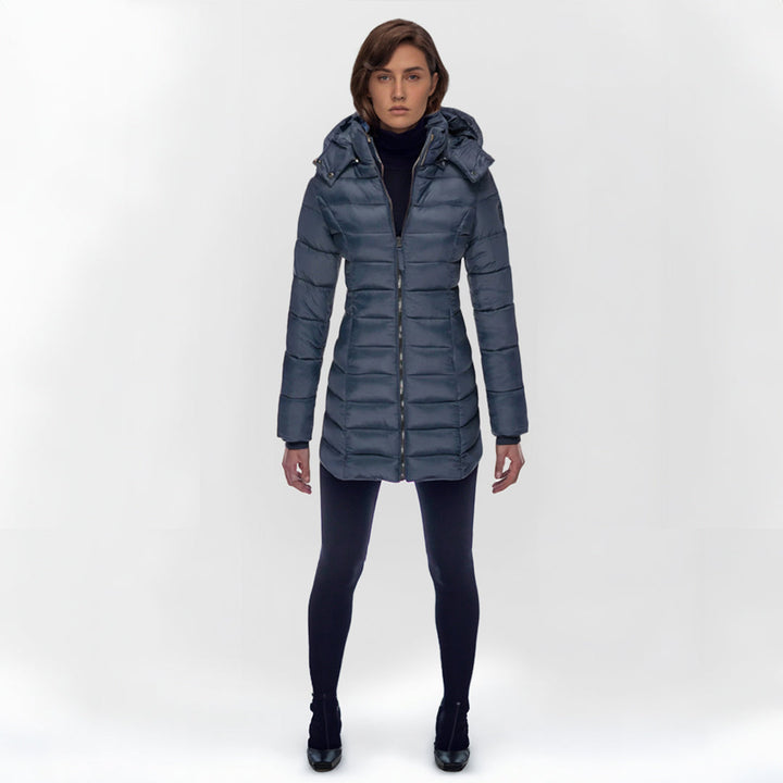 Damen Daunenjacke Lang Warm Stilvoll