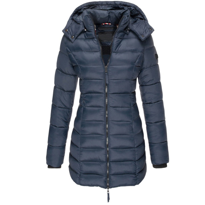 Damen Daunenjacke Lang Warm Stilvoll
