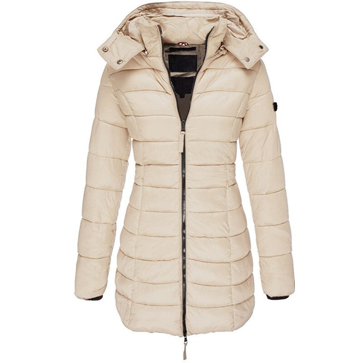Damen Daunenjacke Lang Warm Stilvoll
