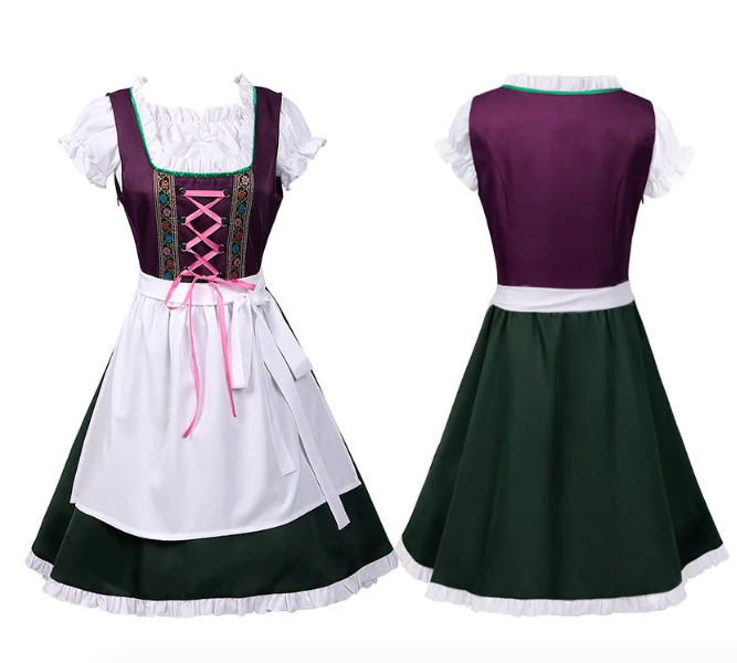 Women's Dirndl Dress Cotton Elegance Traditional Dress for Festivals