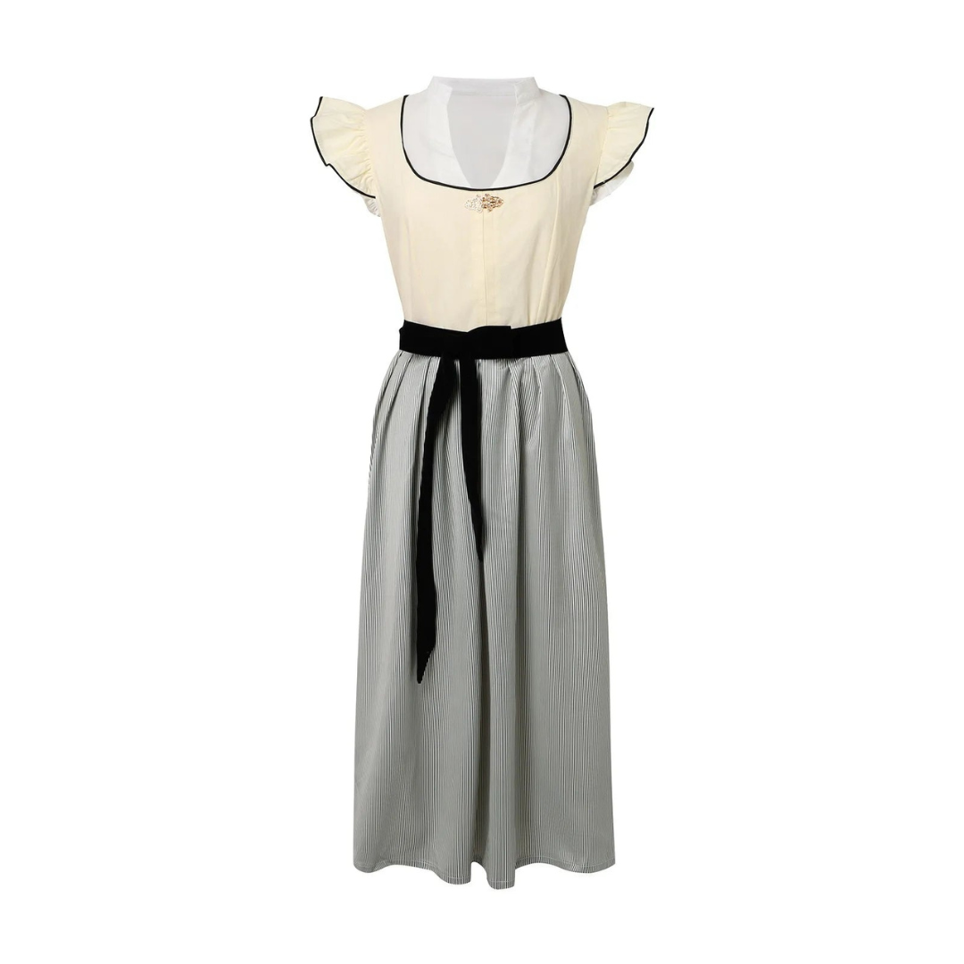 Damen Dirndl Kleid Baumwolle Festlich Traditionell