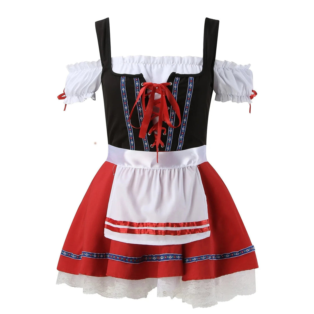 Women's Dirndl Dress Cotton Festive Playful